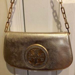 Metallic gold Tory Burch handbag